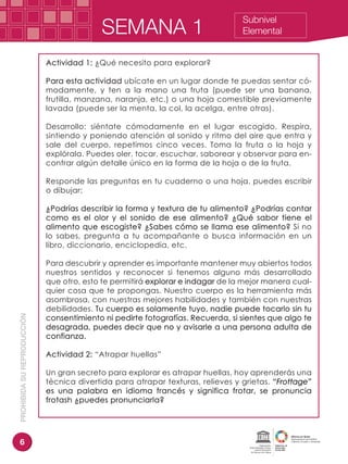 Ficha pedagogica elemental semana 1 | PDF