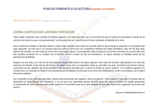 Ficha plan fomento a la lectura