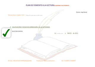Ficha plan fomento a la lectura