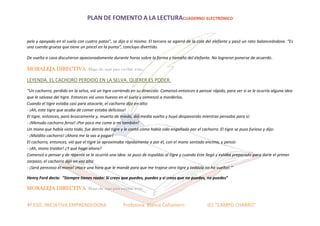 Ficha plan fomento a la lectura