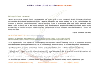 Ficha plan fomento a la lectura