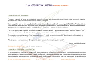 Ficha plan fomento a la lectura