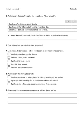 Ficha português | PDF