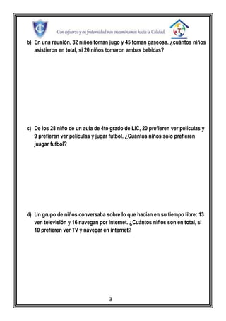 Ficha problemas con conjuntos