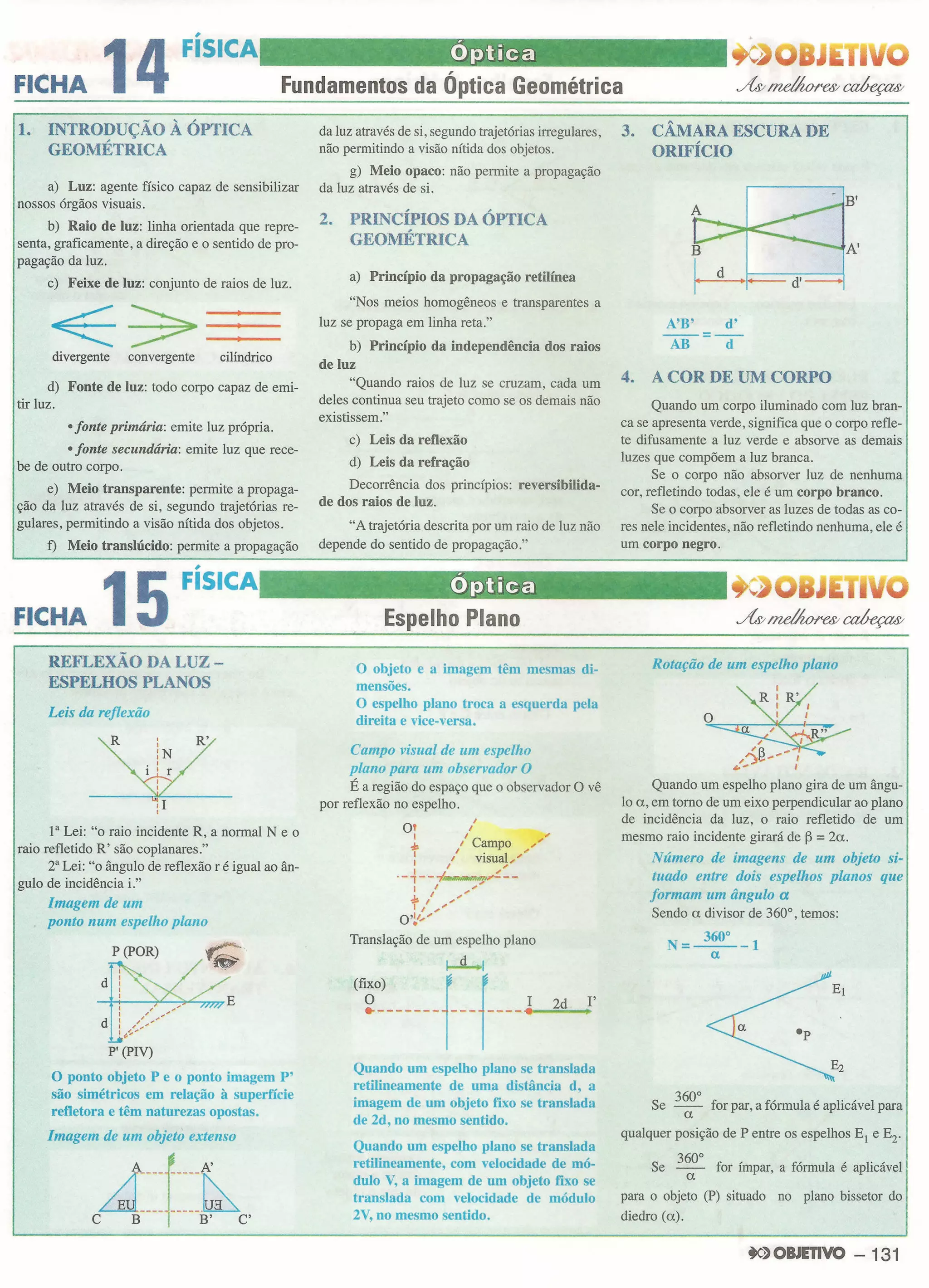 Ficha resumo objetivo vol. 1