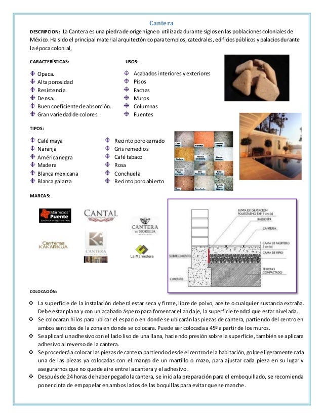 Fichas tecnicas acabados en pisos