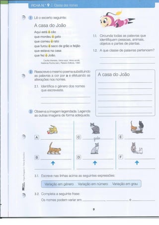 Fichas de-gramatica-3º-ano