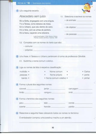 Fichas de-gramatica-3º-ano