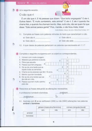 Fichas de-gramatica-3º-ano