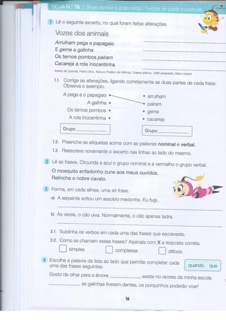 Fichas de-gramatica-3º-ano