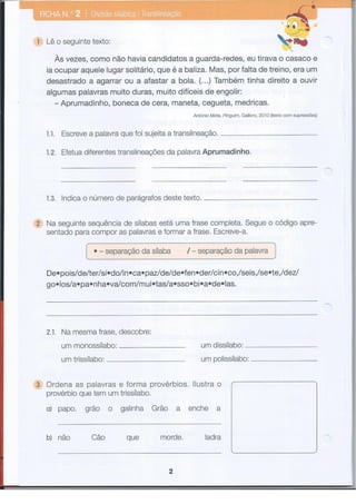 Fichas de-gramatica-3º-ano