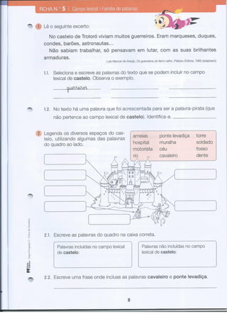 Fichas de-gramatica-3º-ano