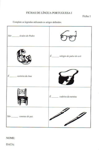 Fichas de-lingua-portuguesa