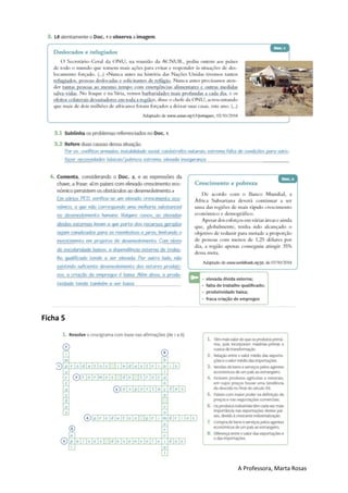 A Professora, Marta Rosas
Ficha 5
 