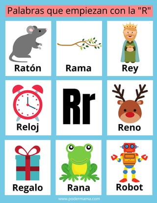 Rr Raton Fichas abecedario para niños imprimible | PDF