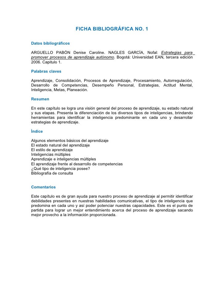 Fichas Bibliograficas