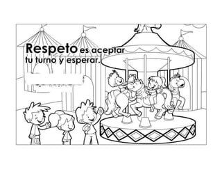 Fichas colorear valores