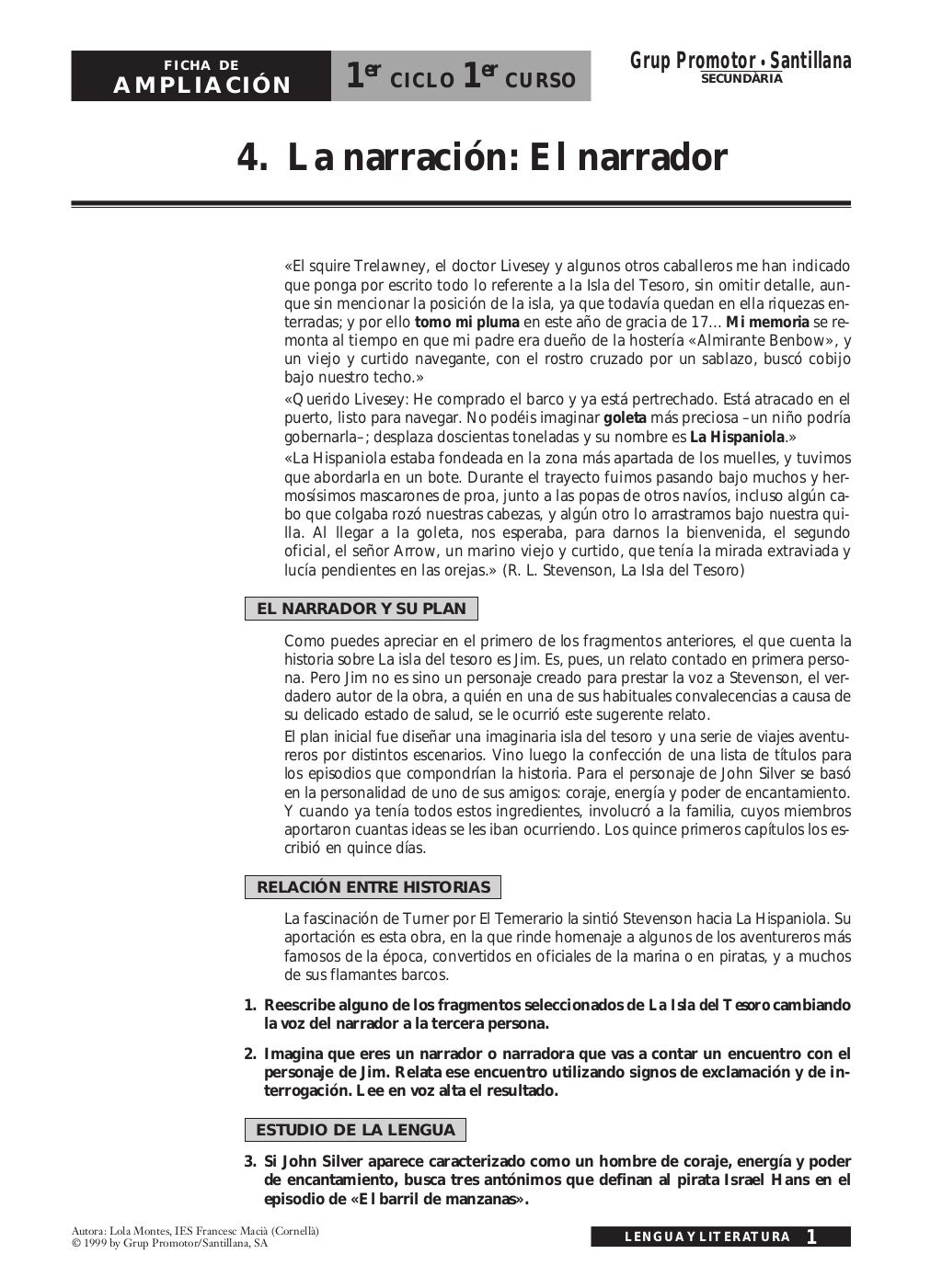 comprension lectora nivel e santillana