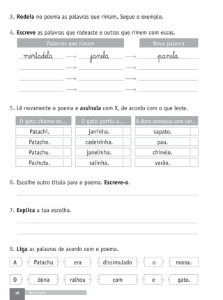 Fichas de avaliacao1º ano lp a grande aventura | PDF