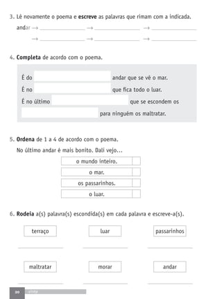 Fichas de avaliacao1º ano lp a grande aventura | PDF