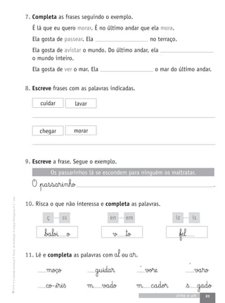Fichas de avaliacao1º ano lp a grande aventura | PDF
