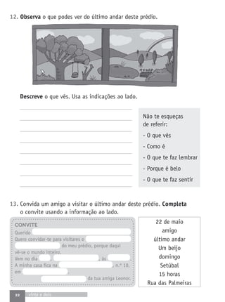 Fichas de avaliacao1º ano lp a grande aventura | PDF