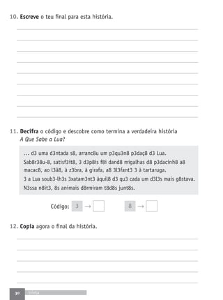 Fichas de avaliacao1º ano lp a grande aventura | PDF