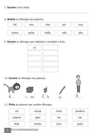 Fichas de avaliacao1º ano lp a grande aventura | PDF