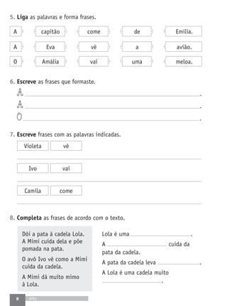 Fichas de avaliacao1º ano lp a grande aventura | PDF