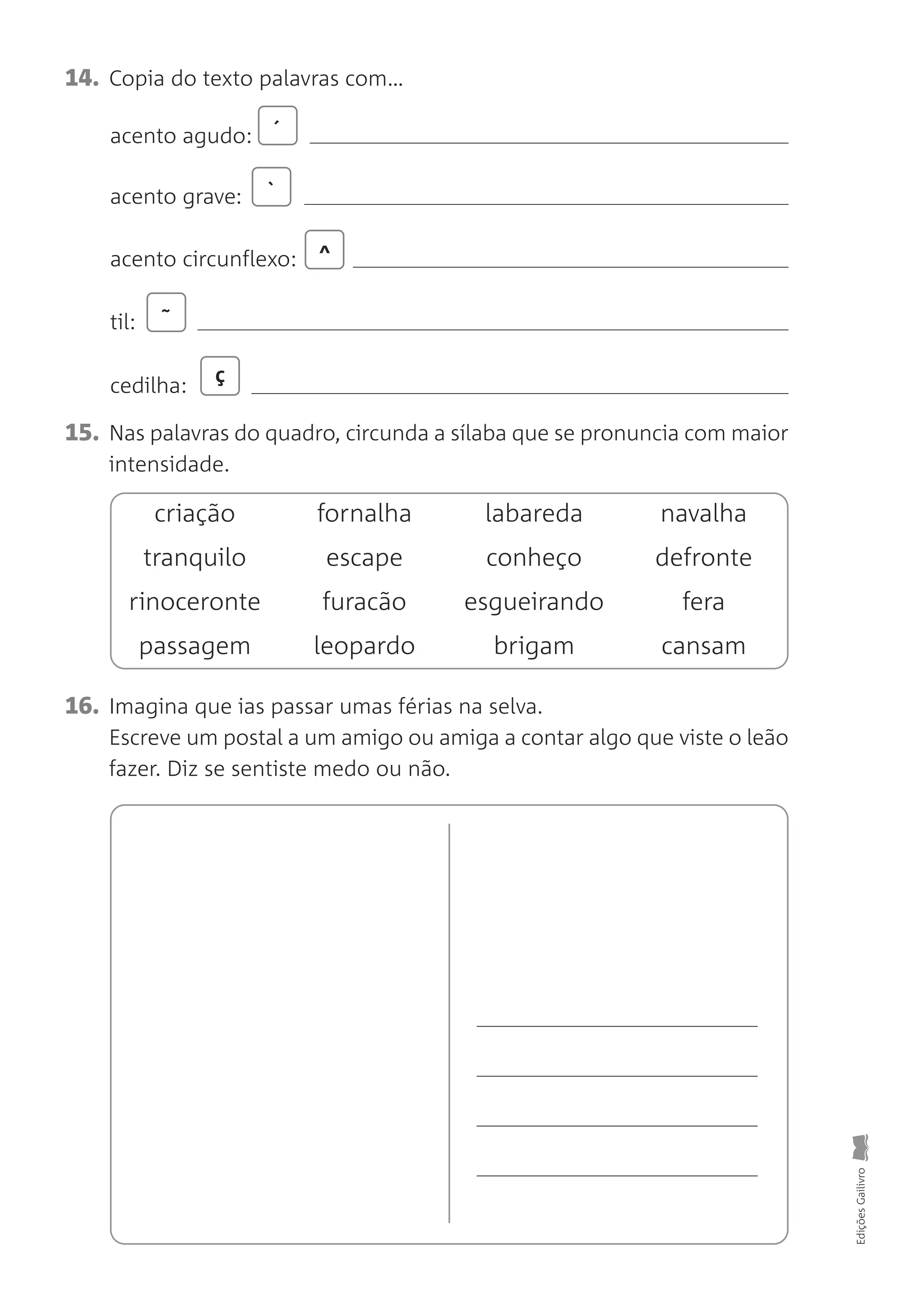 Fichas de avaliação língua portuguesa 2o ano | PDF