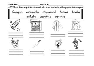 Fichas del sonido "ka"