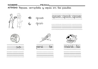 Fichas del sonido "ka"