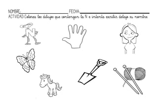 Fichas de la N y Ñ