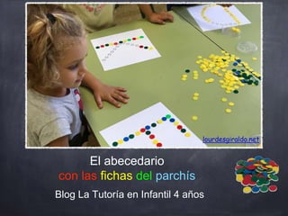 El abecedario
con las fichas del parchís
Blog La Tutoría en Infantil 4 años
lourdesgiraldo.net
 