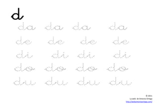 © 2011
La web de Antonia Ortega
http://webantoniaortega.com/
 