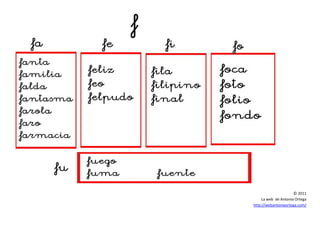 © 2011
La web de Antonia Ortega
http://webantoniaortega.com/
 