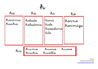 © 2011
La web de Antonia Ortega
http://webantoniaortega.com/
 