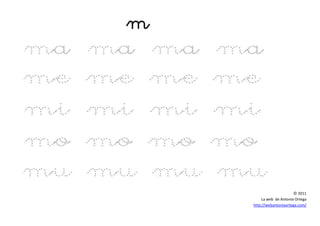 © 2011
La web de Antonia Ortega
http://webantoniaortega.com/
 