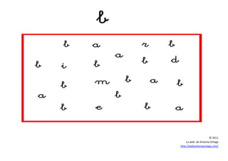 © 2011
La web de Antonia Ortega
http://webantoniaortega.com/
 