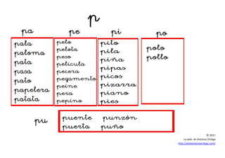 © 2011
La web de Antonia Ortega
http://webantoniaortega.com/
 