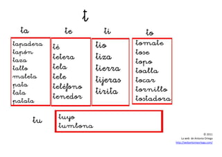 © 2011
La web de Antonia Ortega
http://webantoniaortega.com/
 