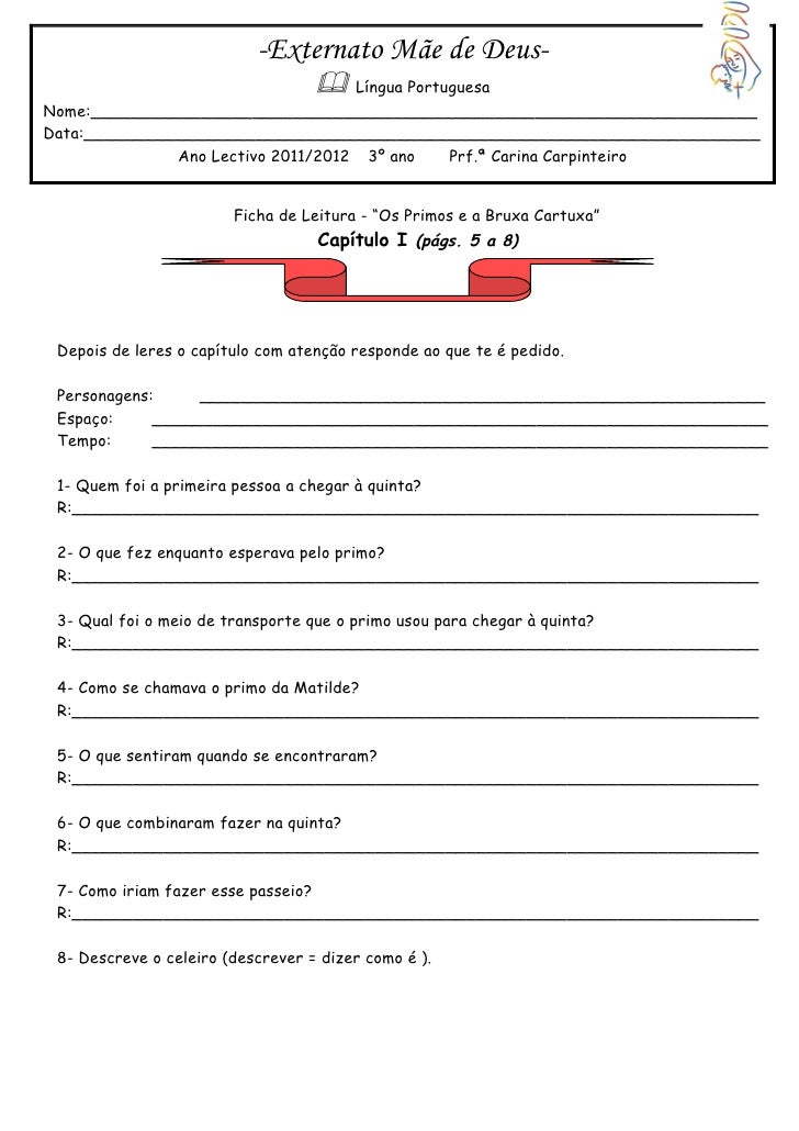 -Externato Mãe de Deus-                                    Língua PortuguesaNome:________________________________________...