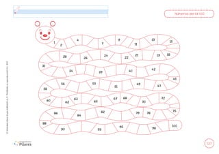 137
©
Grandes
Libros
Grupo
Editorial
S.A.C.
Prohibida
su
reproducción
D.L.
822
Números del 1al 100
1
2
4
7
9
11
13
15
18
19
21
22
24
26
28
31
34 37 40
42
45
47
49
51
53
56
58
60
62
63
65
67 68
70
72
75
78
79
82
84
86
88
90 93
95 98
100
 