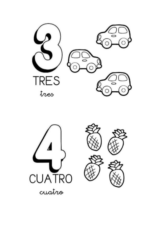 Numeros Del 1 Al 10 Para Colorear
