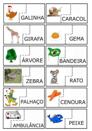 Encaixe imagem x palavra