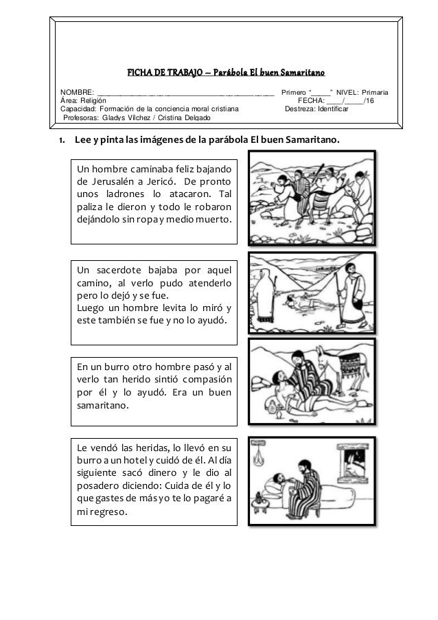 FICHAS DE RELIGIÓN PRIMER GRADO