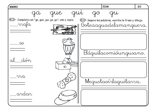 Fichas Lectoescritura Boo