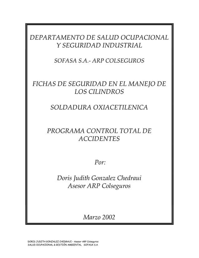 Ficha Soldadura Oxiacetileno