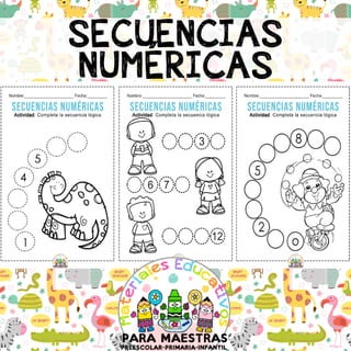 Fichas para trabajar secuencias numéricas por Materiales Educativos Maestras.pdf