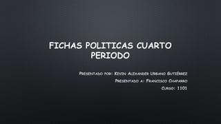 FICHAS POLITICAS CUARTO 
PERIODO 
 